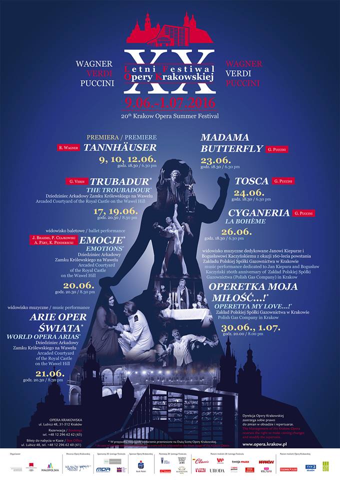 XX Letni Festiwal Opery Krakowskiej - program