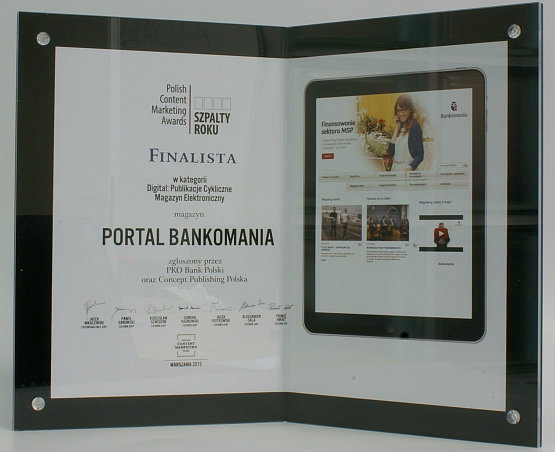 Bankomania nagrodzona w konkursie Polish Content Marketing 2015