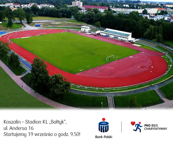 PKO Bieg Charytatywny - stadion KL "Bałtyk" w Koszalinie