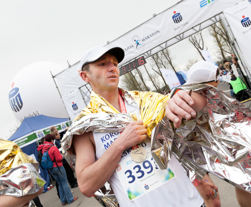 Podczas Cracovia Marathonu w 2013 r.