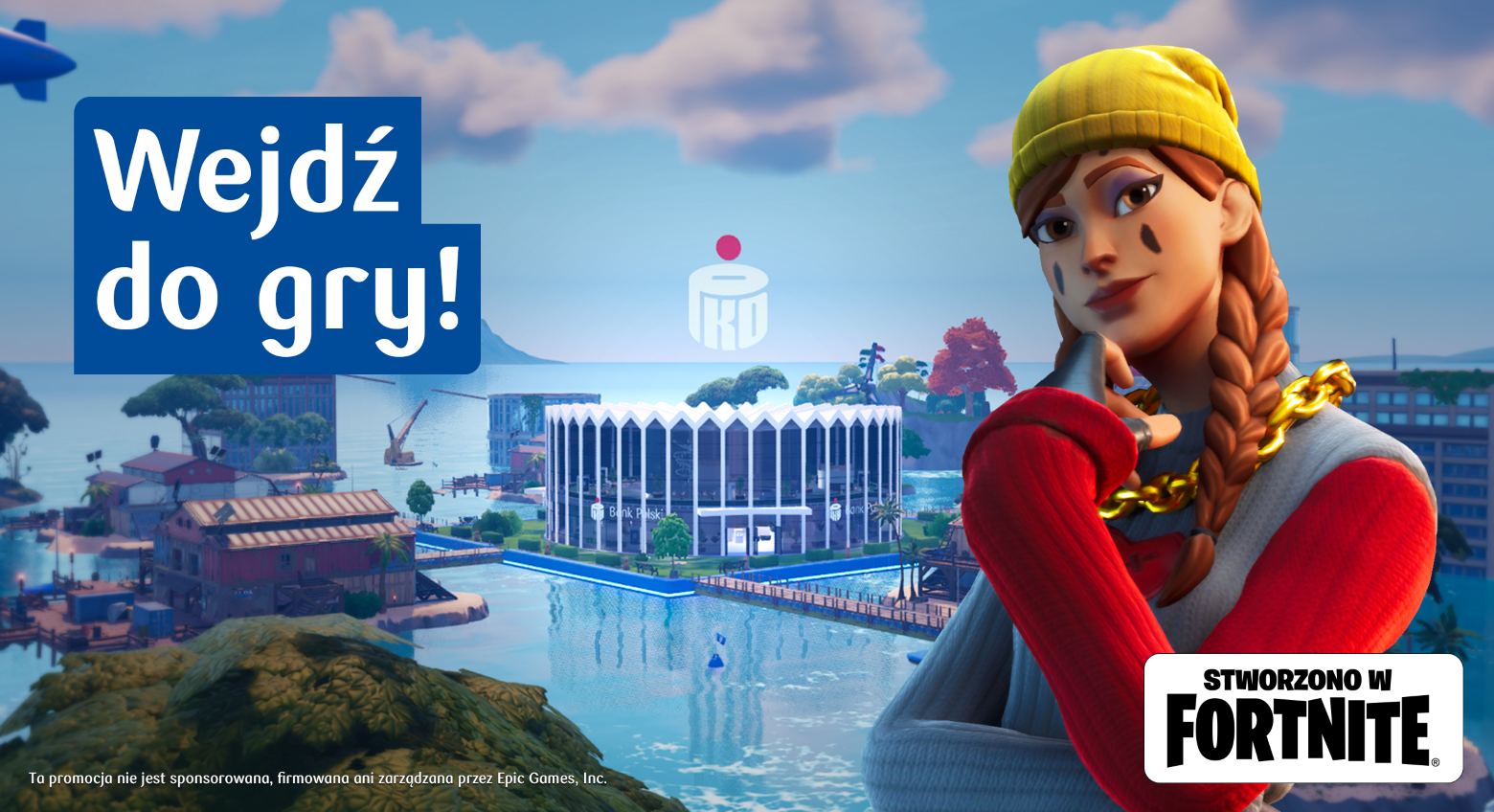 "Afterflood Tycoon" to nowa mapa PKO Banku Polskiego  stworzona w Fortnite