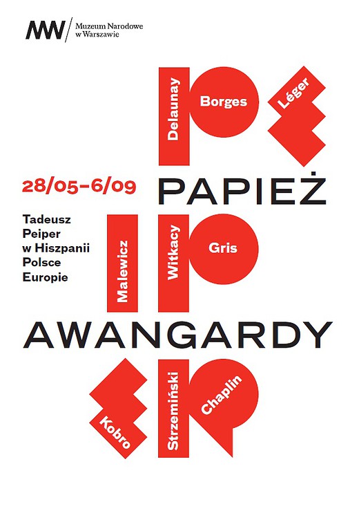 PKO Bank Polski mecenasem wystawy „Papież awangardy. Tadeusz Peiper…” - plakat