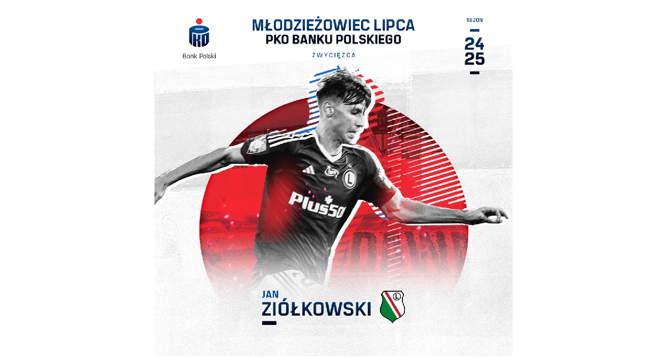 Jan Ziółkowski Młodzieżowcem lipca PKO Banku Polskiego 2024