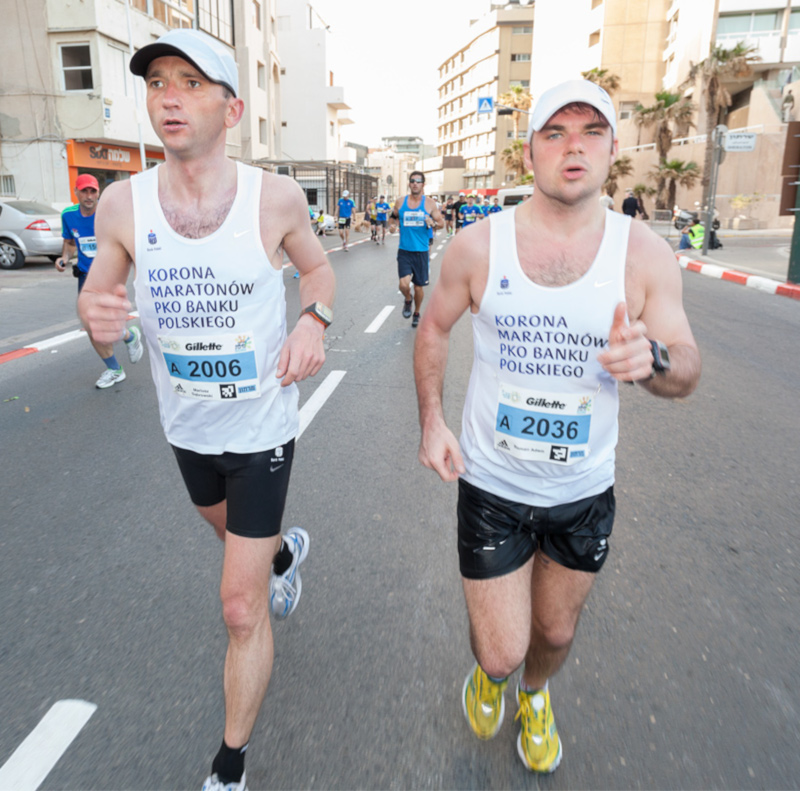 Podczas półmaratonu w Tel Awiwie (nr 206).