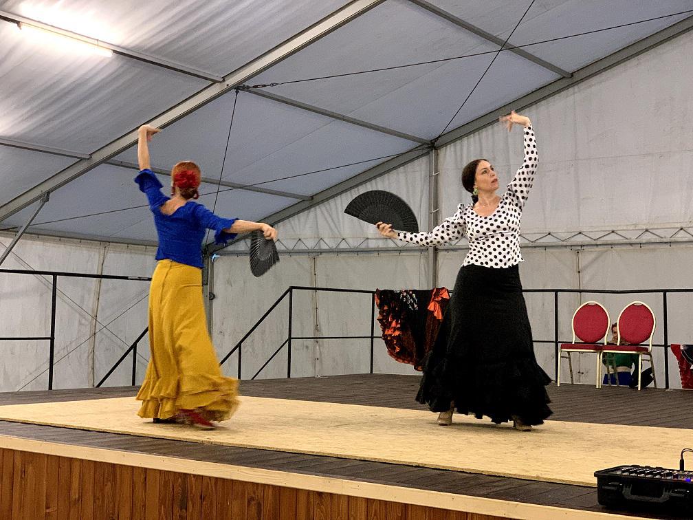 Występ końcowy na campie flamenco w Borku koło Bochni, wakacje 2021