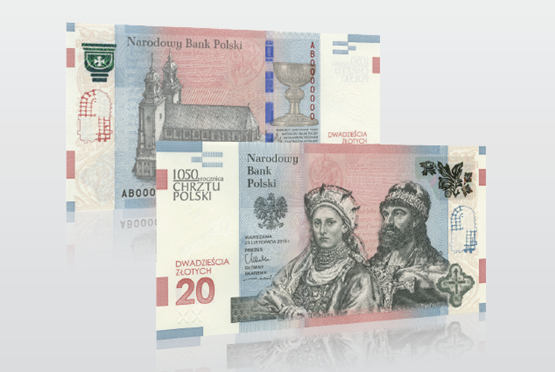 NBP wyemituje banknot z okazji 1050-lecia chrztu Polski