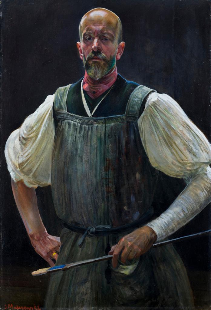 Jacek Malczewski, Autoportret,  1908-1915 r., olej na dykcie, fot. Pracownia Digitalizacji MNK.jpg