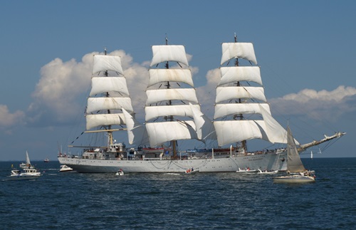 Dar Młodzieży, trzymasztowy polski żaglowiec szkolny, Tall Ships' Races, Gdynia, 2009