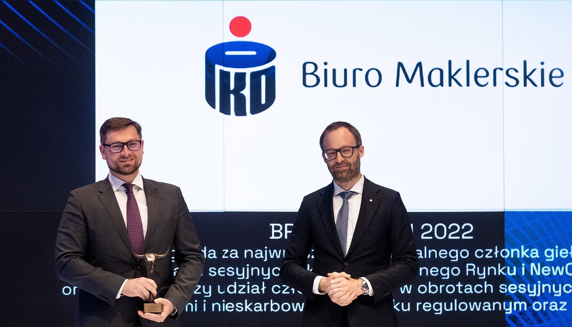 Biuro Maklerskie PKO Banku Polskiego nagrodzone statuetką Broker Roku 2022