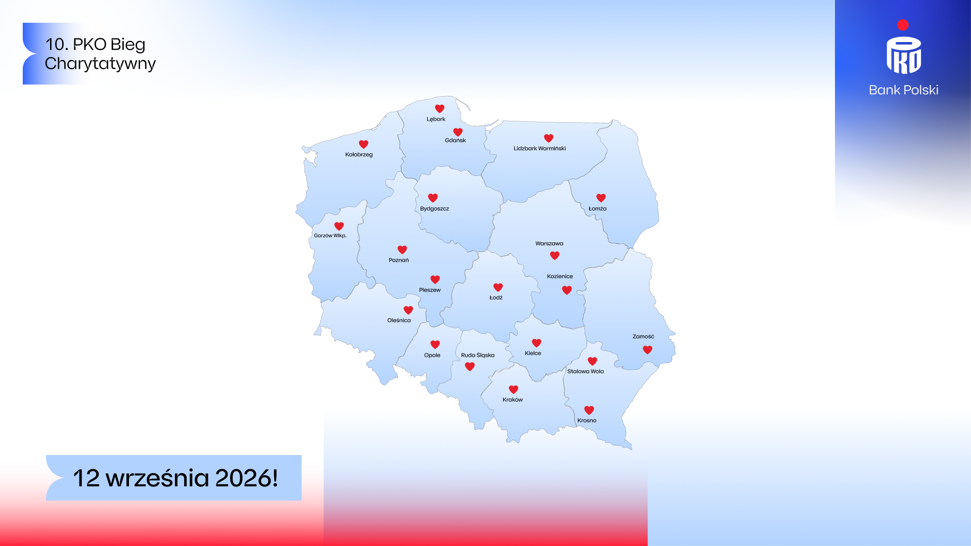 Więcej stadionów to większa pomoc. 10. PKO Bieg Charytatywny już 12. września.
