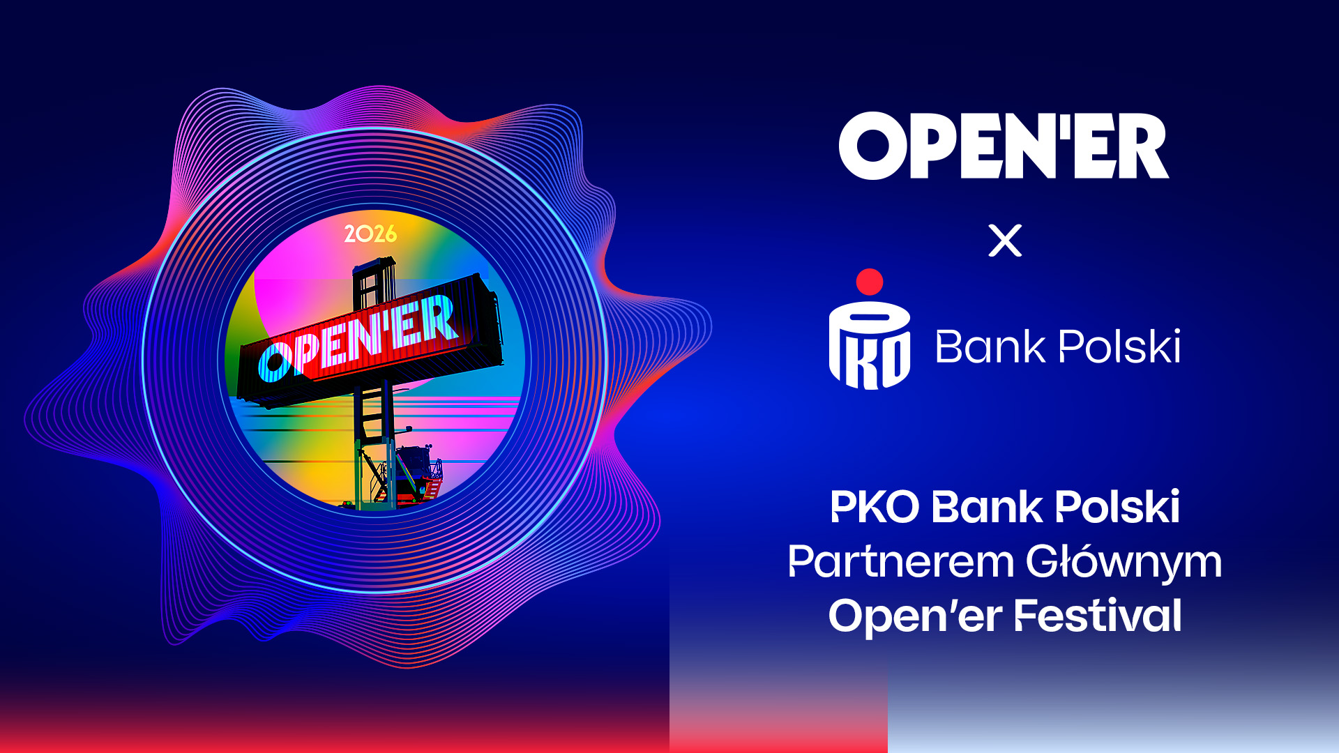 PKO Bank Polski partnerem głównym Open’er Festival 2026