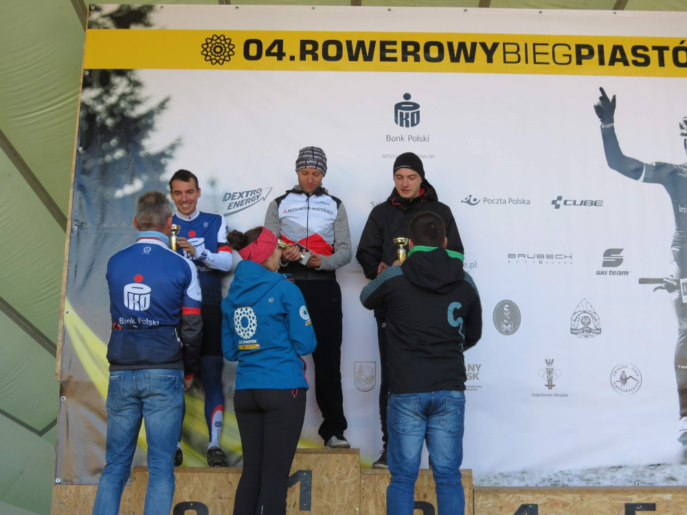 2018, Rowerowy Bieg Piastów, podium.