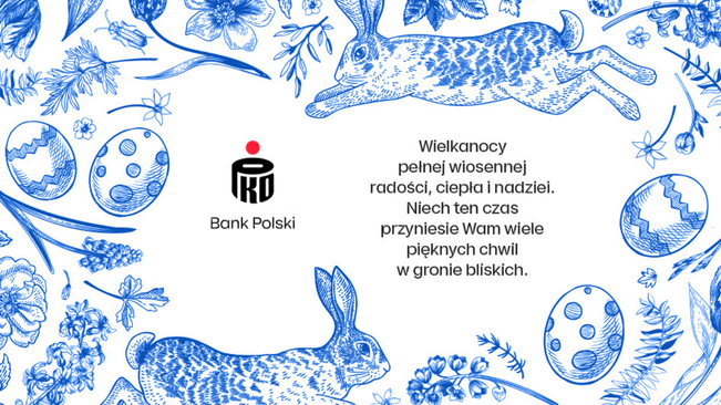 Wesołych Świąt Wielkanocnych życzy PKO Bank Polski