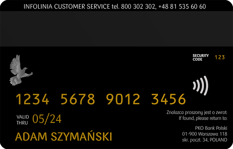 Karty kredytowa PKO Visa Infinite rewers.png