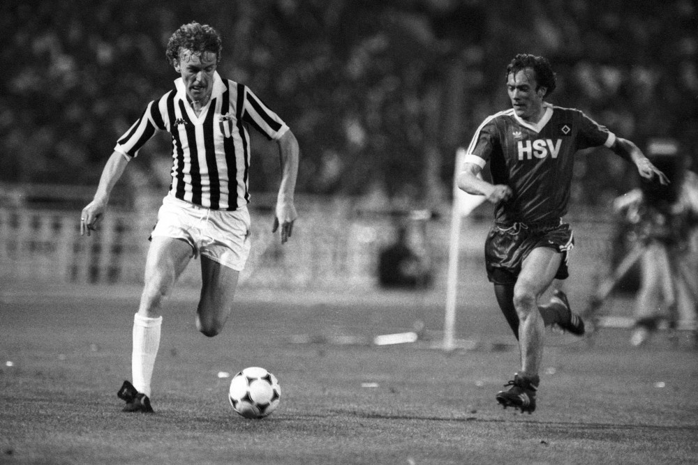 Zbigniew Boniek w barwach Juventus Turyn, 1983.