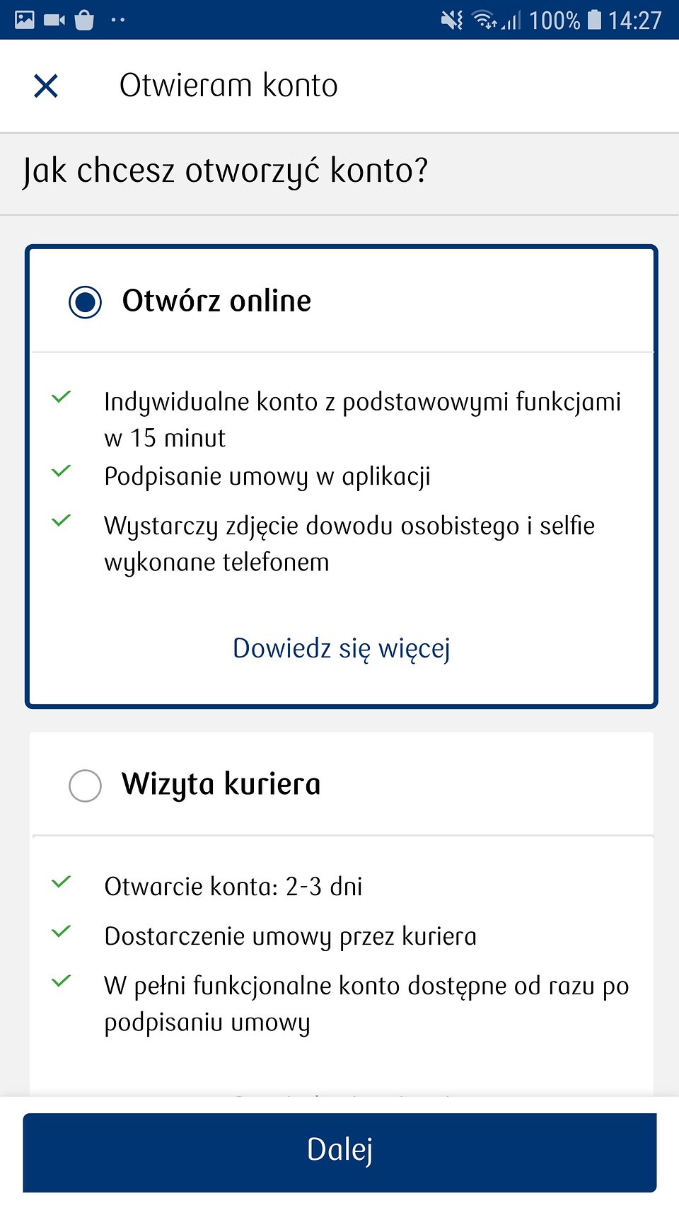 Konto na selfie w PKO Banku Polskim 2