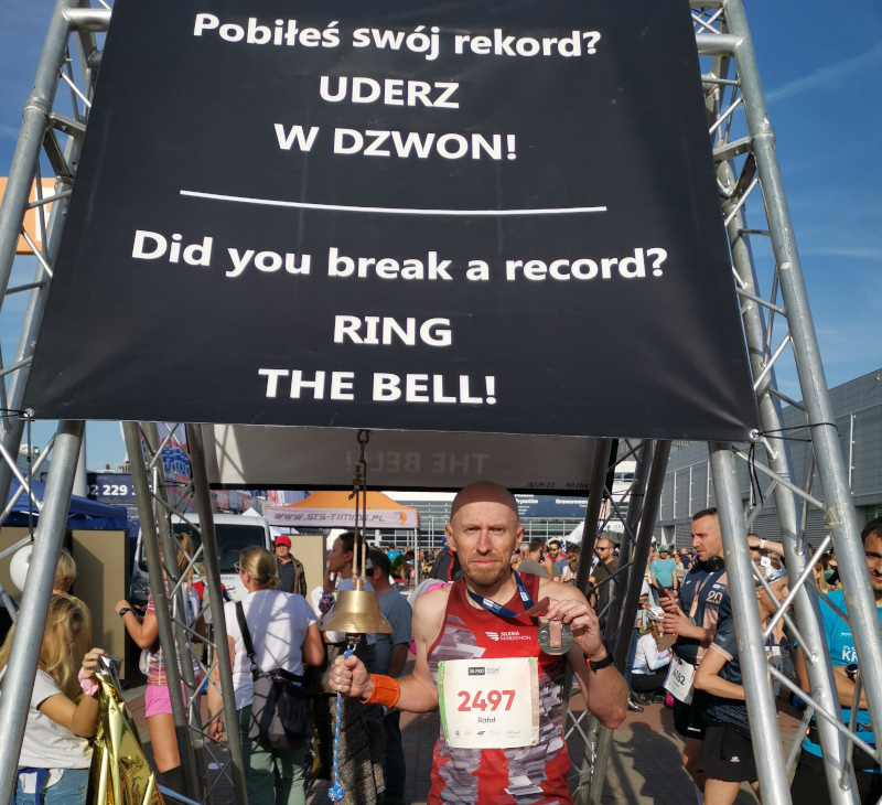 Podczas maratonu w Poznaniu w 2019 r. ustanowił swój rekord na tej trasie.