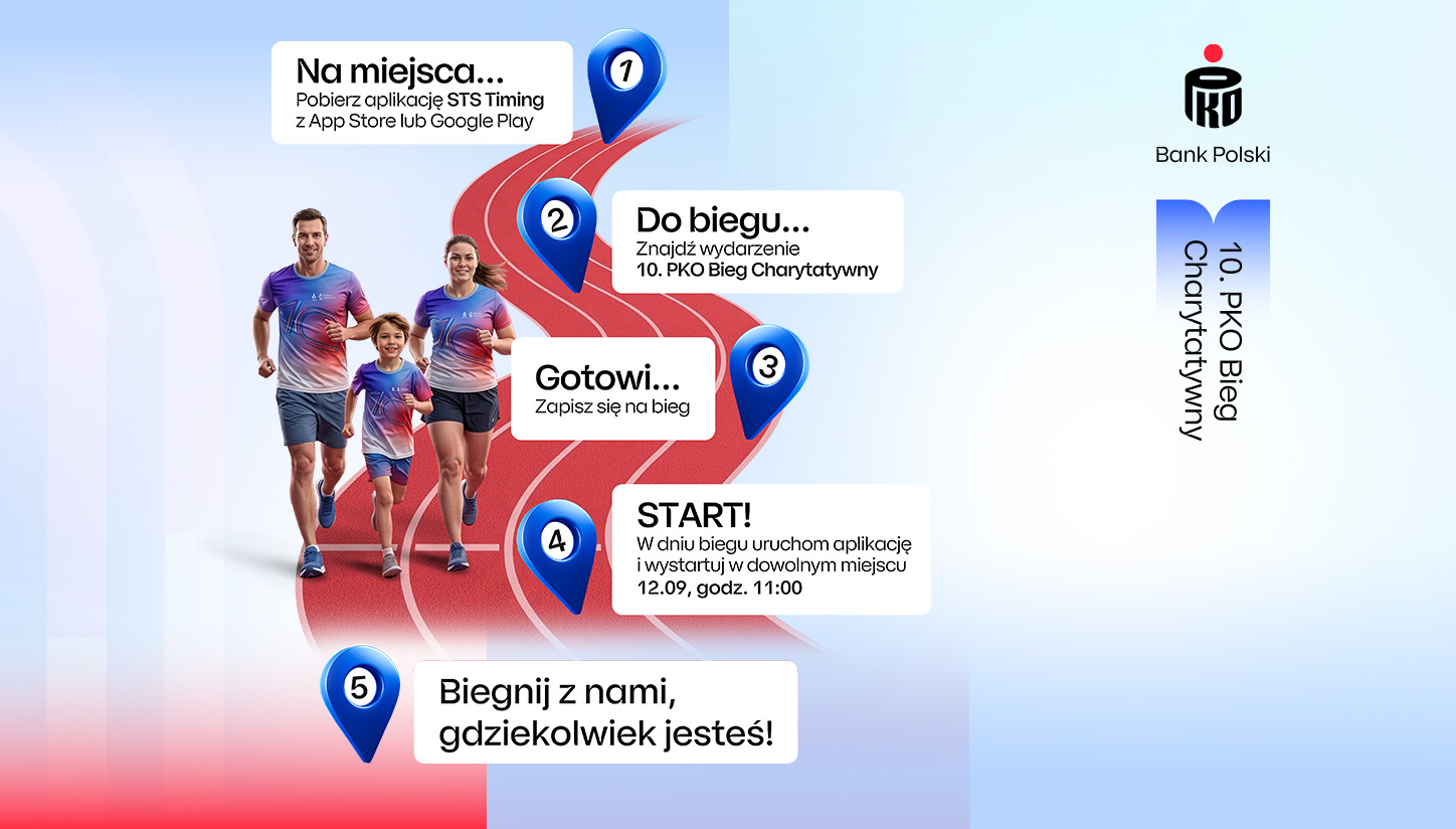 10. PKO Bieg Charytatywny – stacjonarnie lub z aplikacją