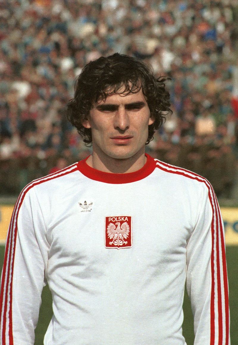 1983 r. Paweł Janas przed meczem Polska-Finlandia. Fot. Jan Morek/Forum