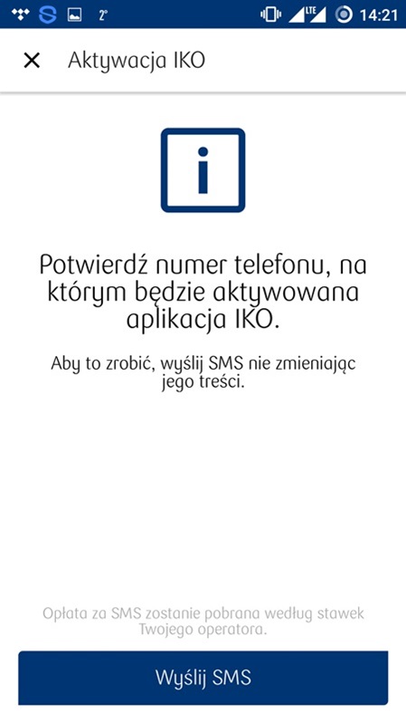 Nowe IKO - potwierdź numer telefonu