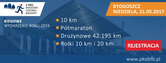 Zapraszamy na festiwalowe bieganie do Bydgoszczy